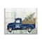 Stupell Industries Merry Christmas Blue Holiday Truck Canvas Wall Art